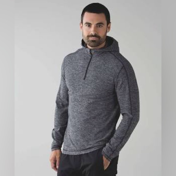 Lululemon Surge Warm Half Zip Hoodie – Heather Grey – XL - Picture 1 of 2